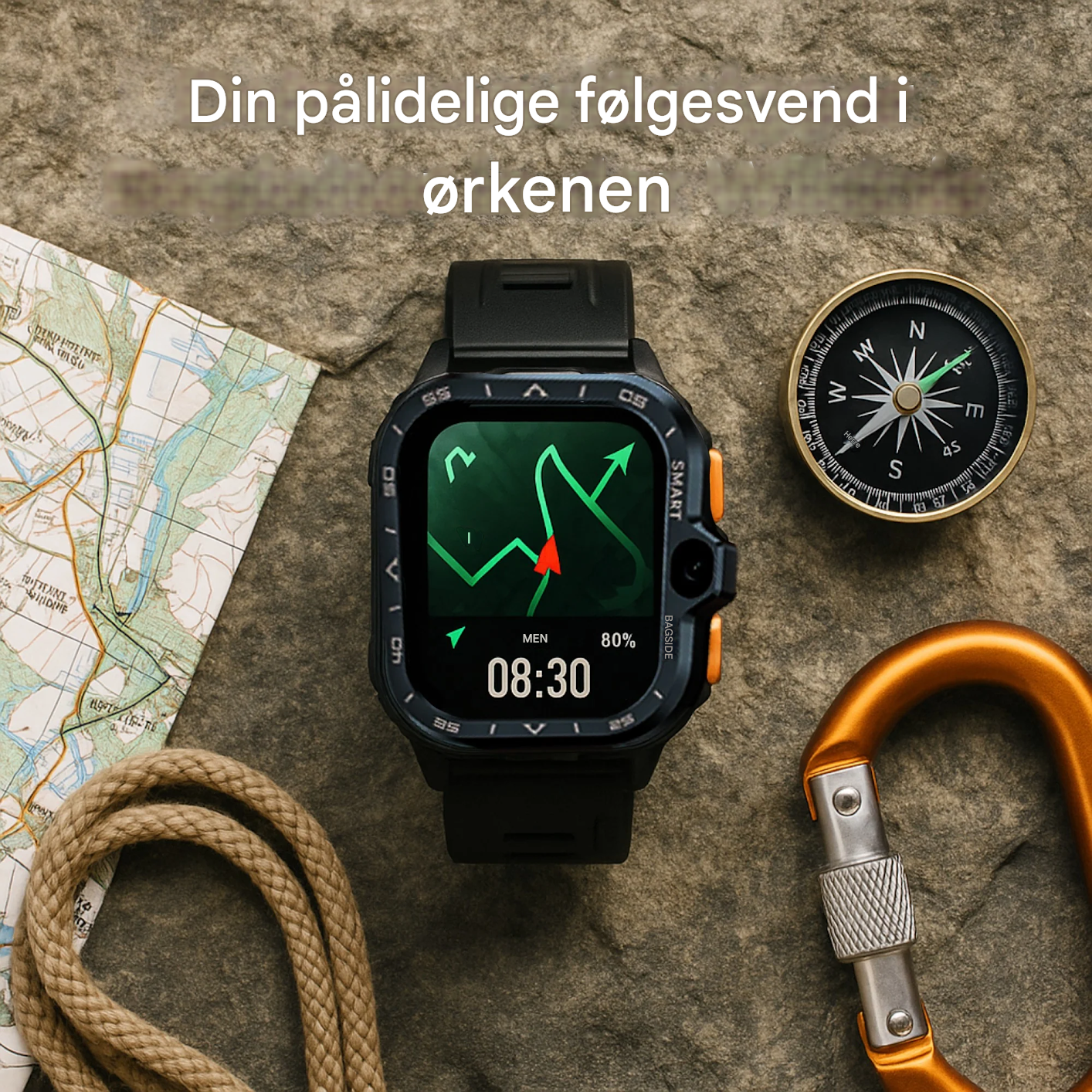 VarmNord – SIM Smartwatch | Opkald & Video IP68 stødresistent | Udendørs Arbejde Herrer