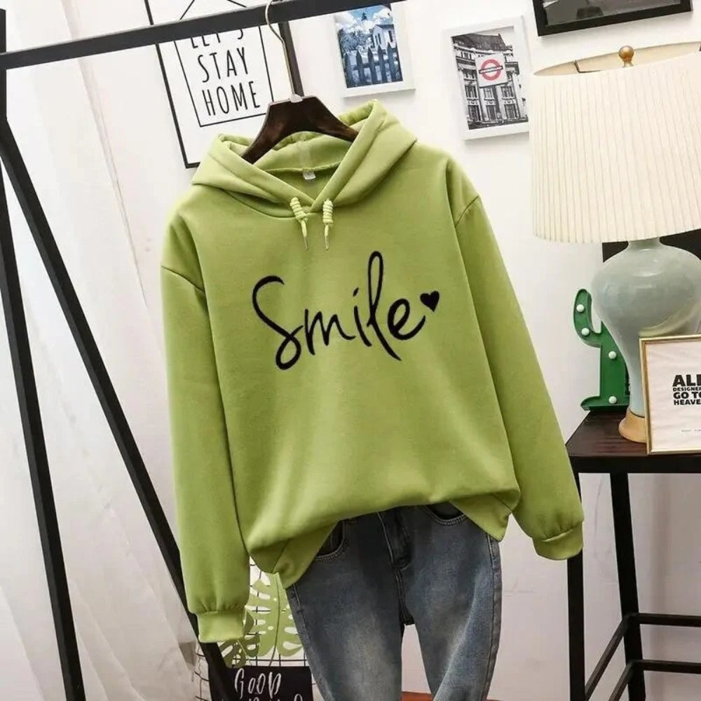 Hoodie med positivt motiv - Mysig vardagströja med leende design
