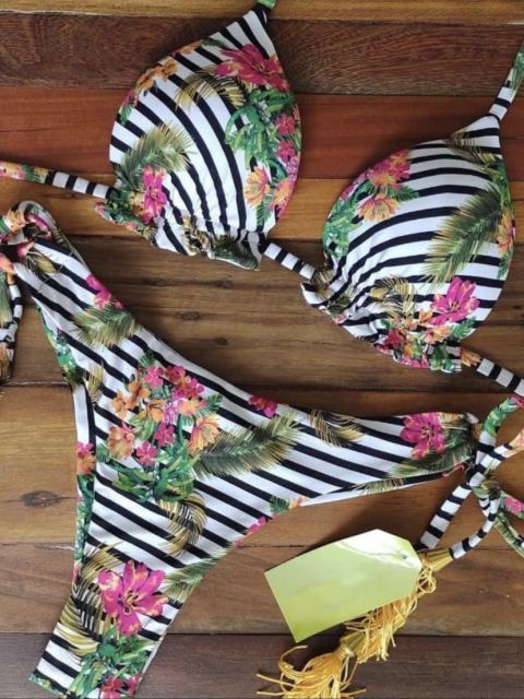 Bikinis Set med Push-up-effekt