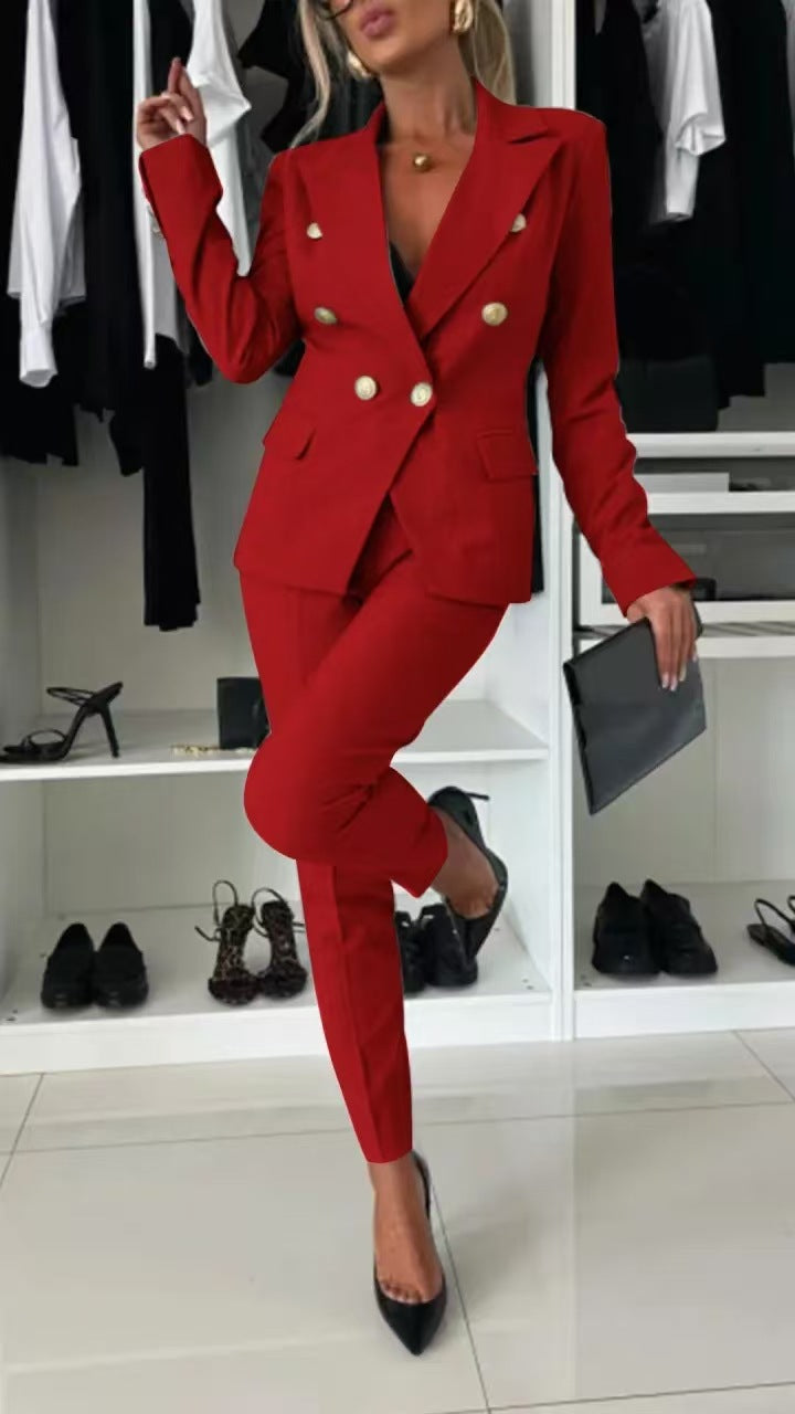 Chic set med blazer och byxor – För den moderna kvinnan