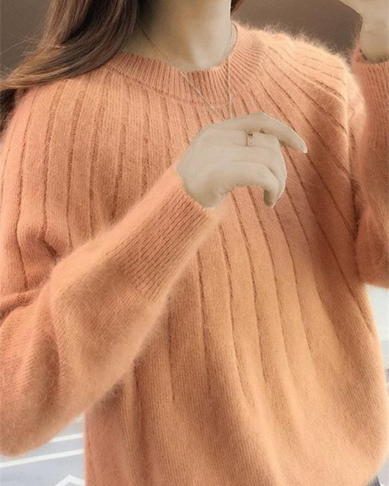 Varmer strikpullover til kvinder - behagelig pasform til daglig brug