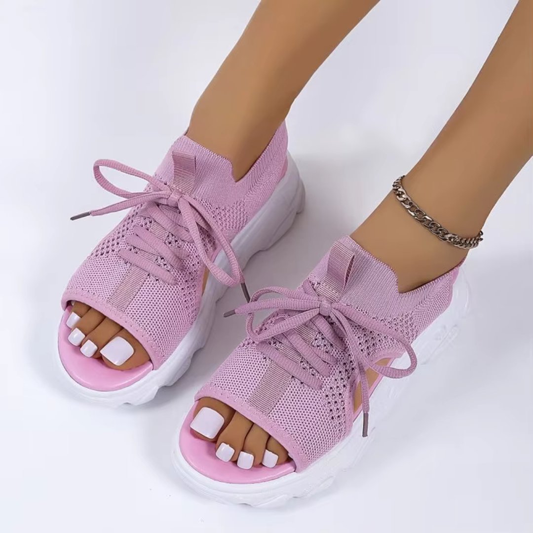 Ortopediska Sandaler med Platå för Dam