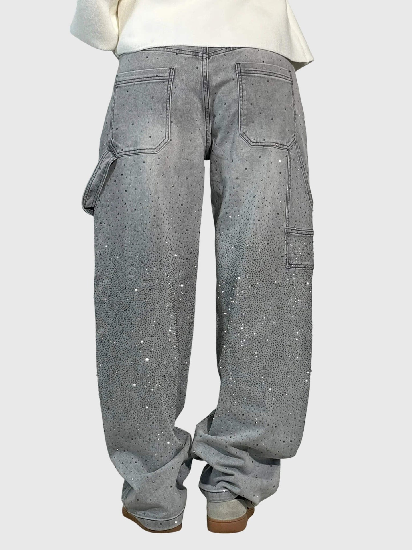 Livia | Glittrande Denimbyxor för Stiliga Kvinnor