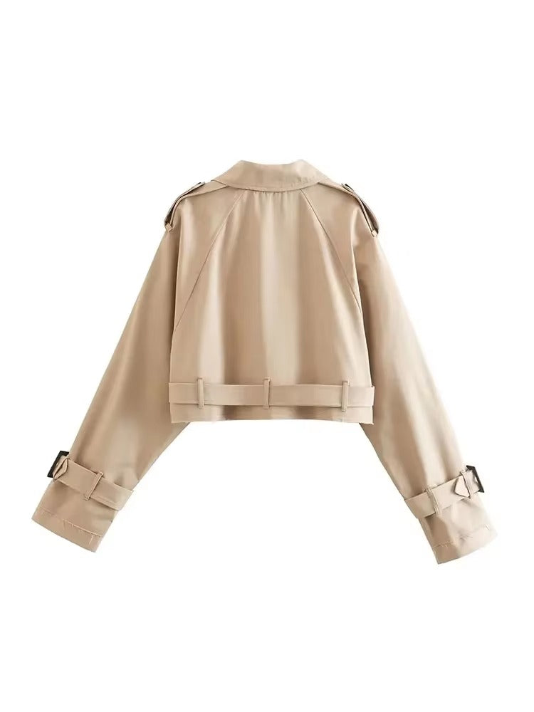 Trendig oversize trenchcoat med skarp silhuett