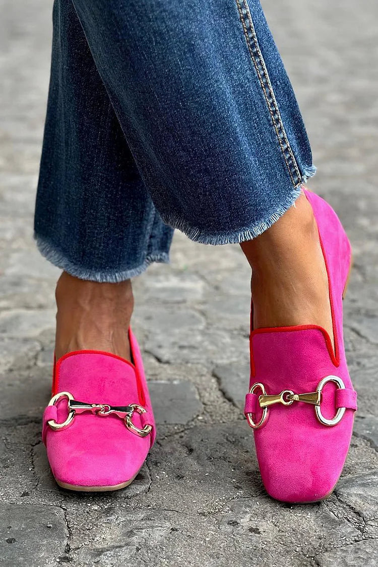 Loafers för kvinnor med spänne - Freja stil