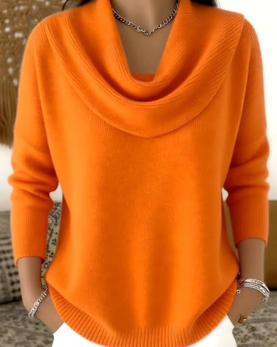 Skøn Pullover med Unik Krave