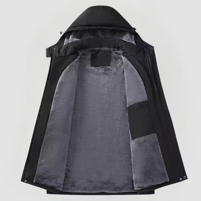 Vinterjakke til Herrer med Kapper og Lynlås – Ultimativ Varm