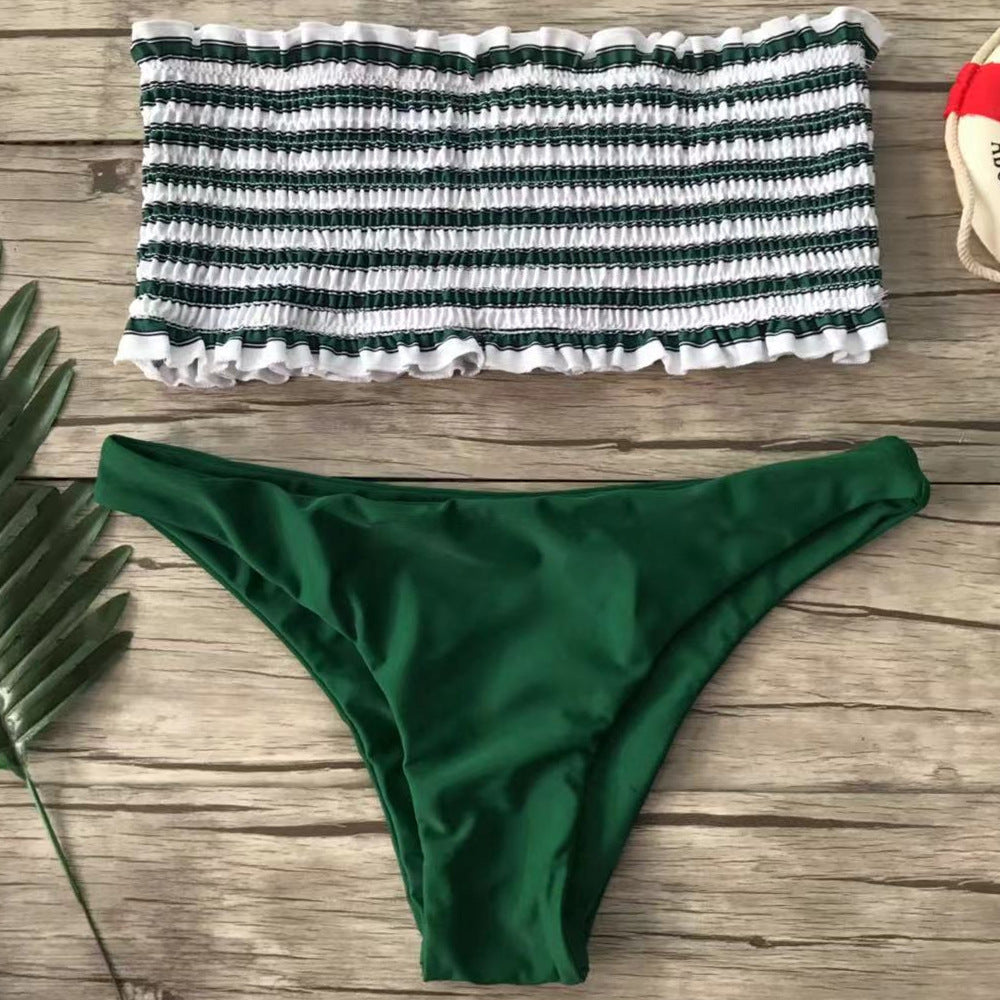 Chic Bandeau-Bikini-Set för Trendiga Dagar vid Vattnet