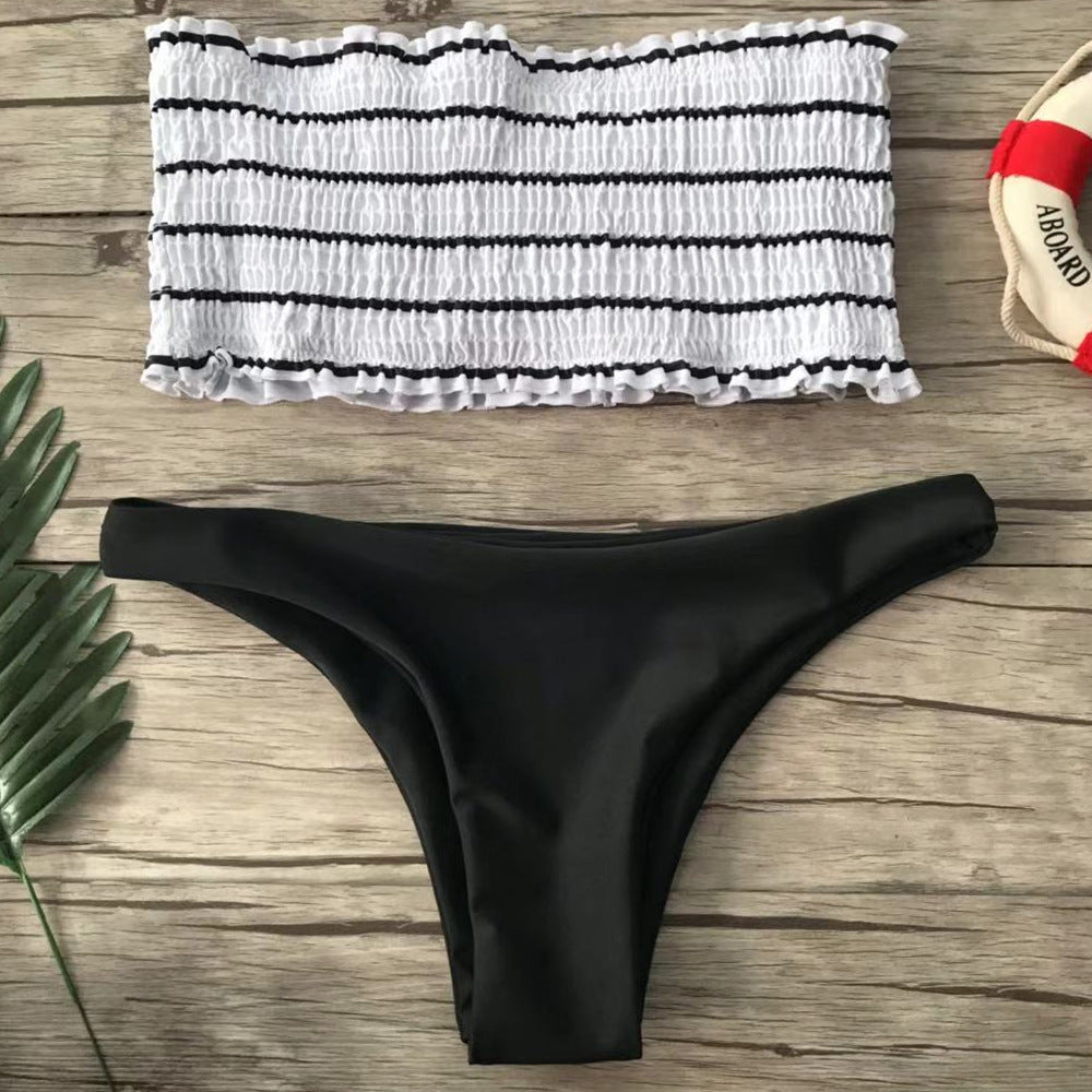 Chic Bandeau-Bikini-Set för Trendiga Dagar vid Vattnet