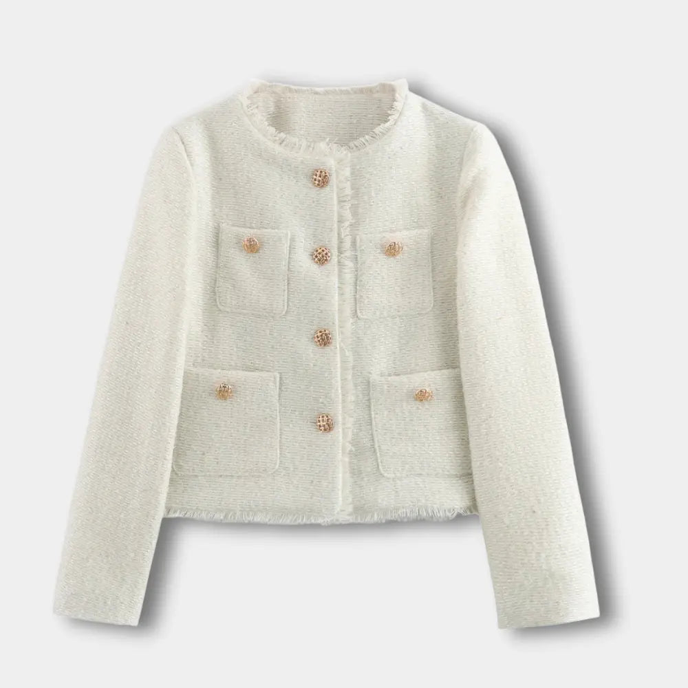 Ariane | Overgangsjakke med klaplommer og struktureret look til kvinder