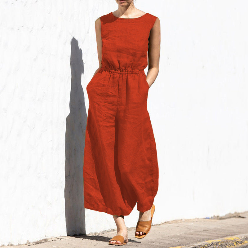 Sofia - Elegant ärmlös jumpsuit för stilmedvetna kvinnor
