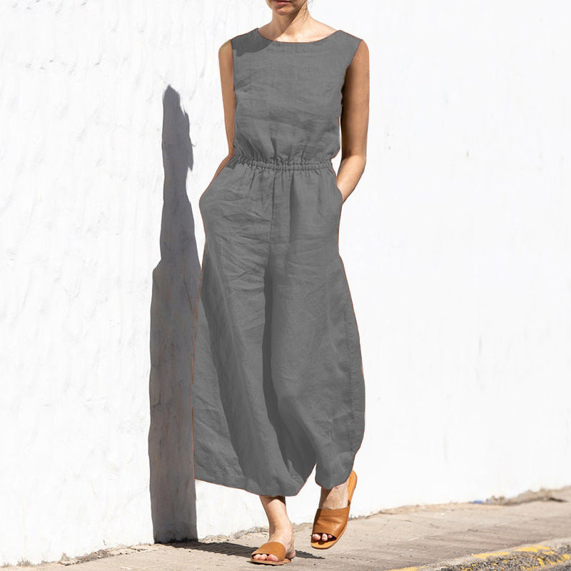 Sofia - Elegant ärmlös jumpsuit för stilmedvetna kvinnor