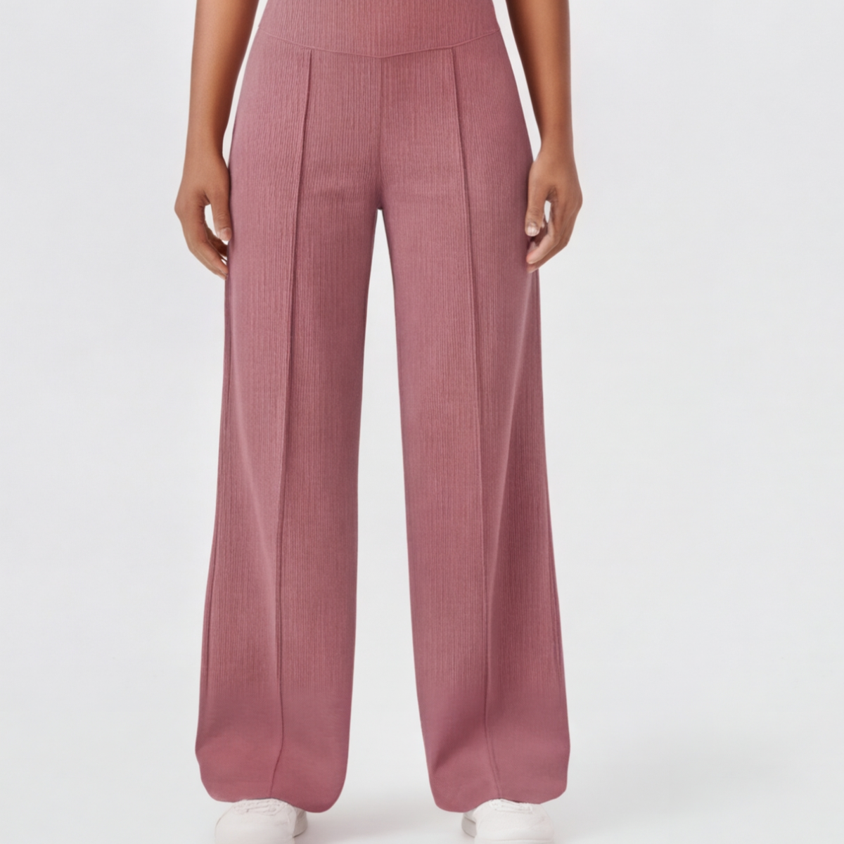 Elegant og Løs Yoga-Bukser med Crossover-Linning