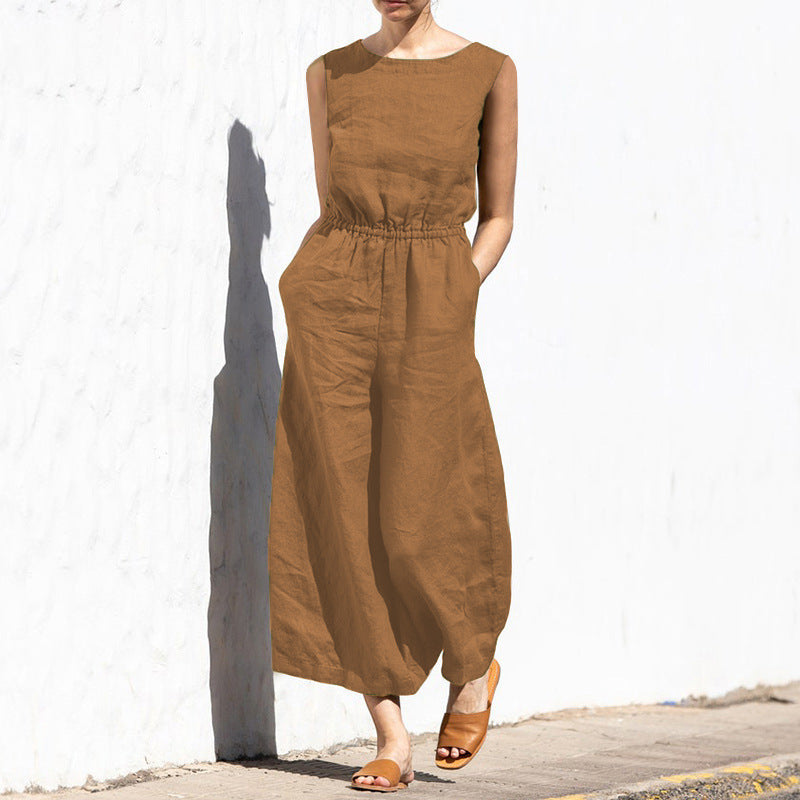 Sofia - Elegant ärmlös jumpsuit för stilmedvetna kvinnor