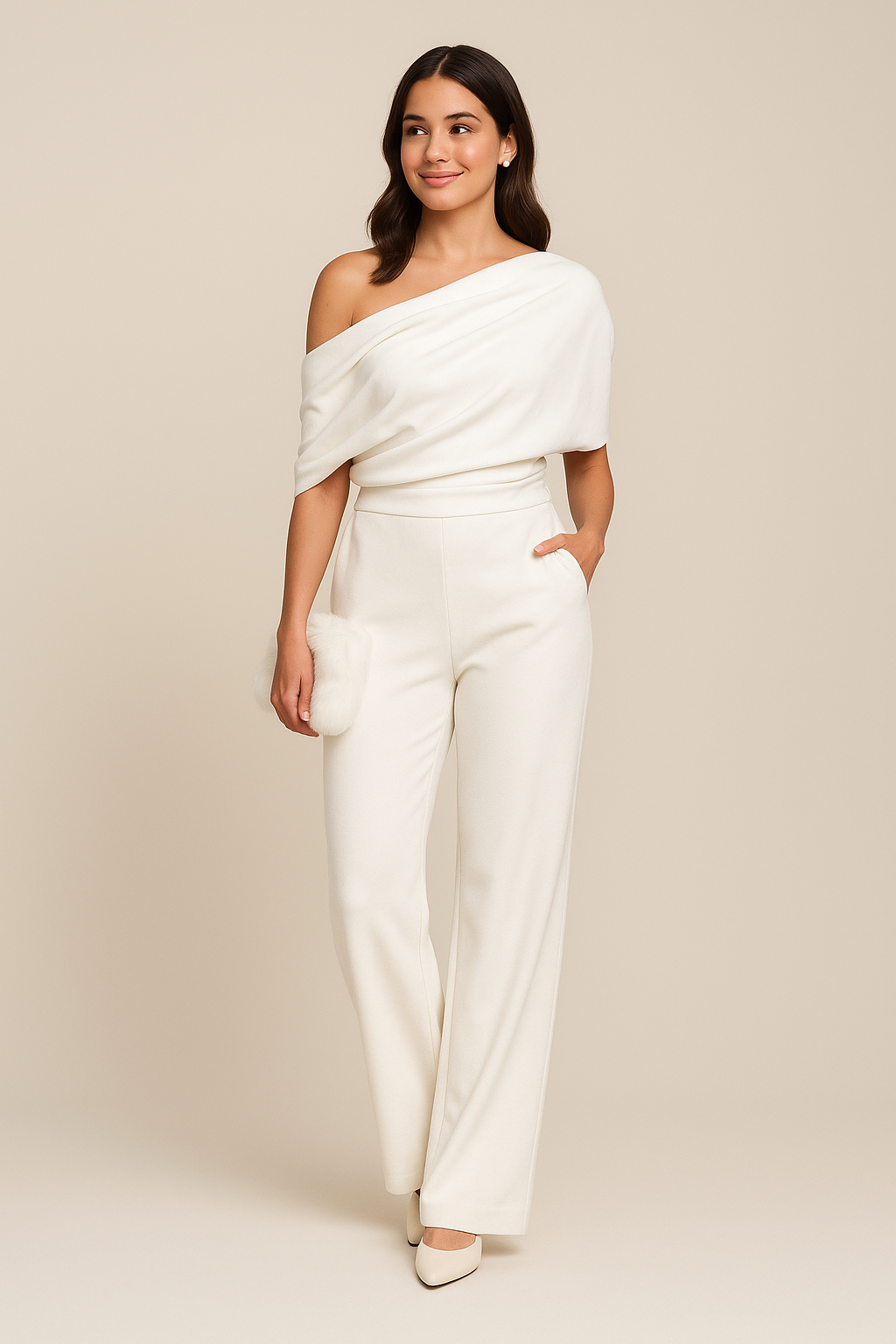 Livia | Elegant One-Shoulder Jumpsuit för våren