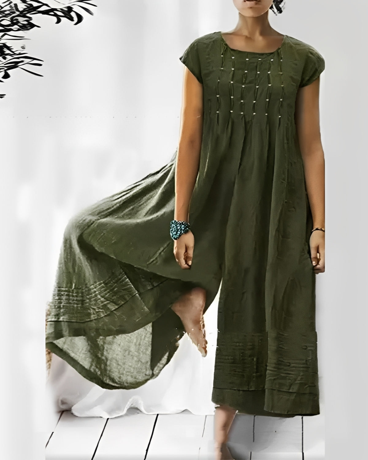 Evelina - Eleganta kortärmade jumpsuit för kvinnor