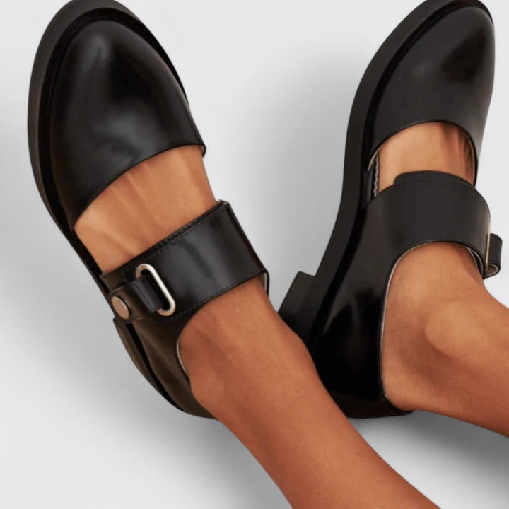 Snygga slip-on-skor för damer med rund tå