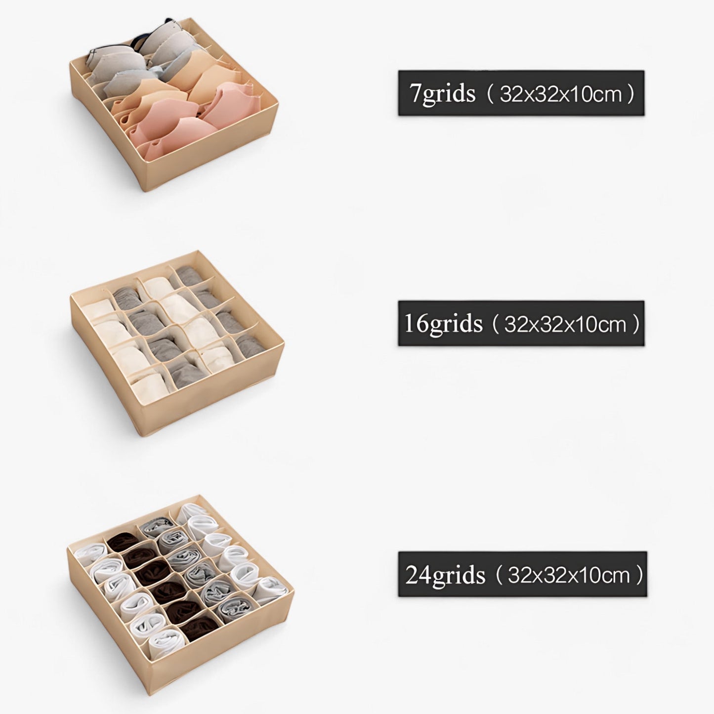 Foldbar Undertøjsorganizer – Optimal Orden i Skufferne