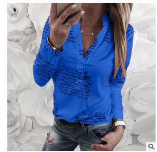 Elegant Bluse med Unikt Mønster og Stilfuld Krave