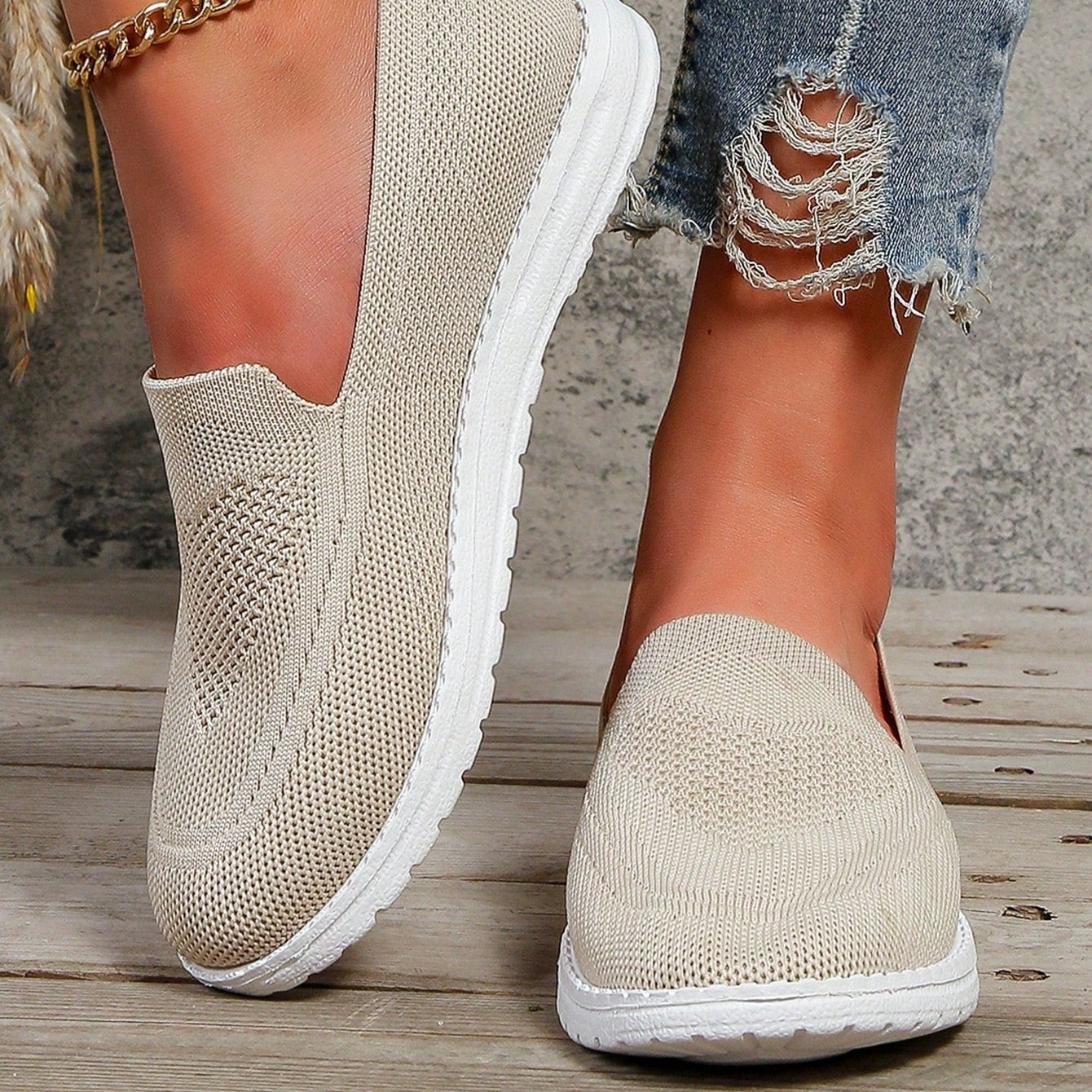 Liva | Trendiga Slip On Sneakers för Damer