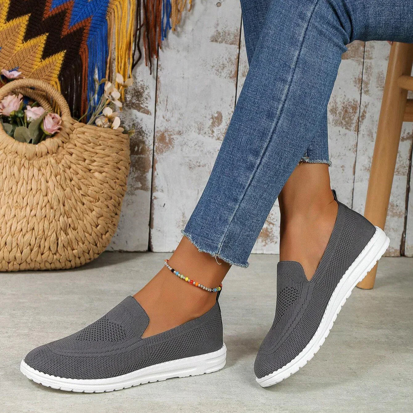 Liva | Trendiga Slip On Sneakers för Damer