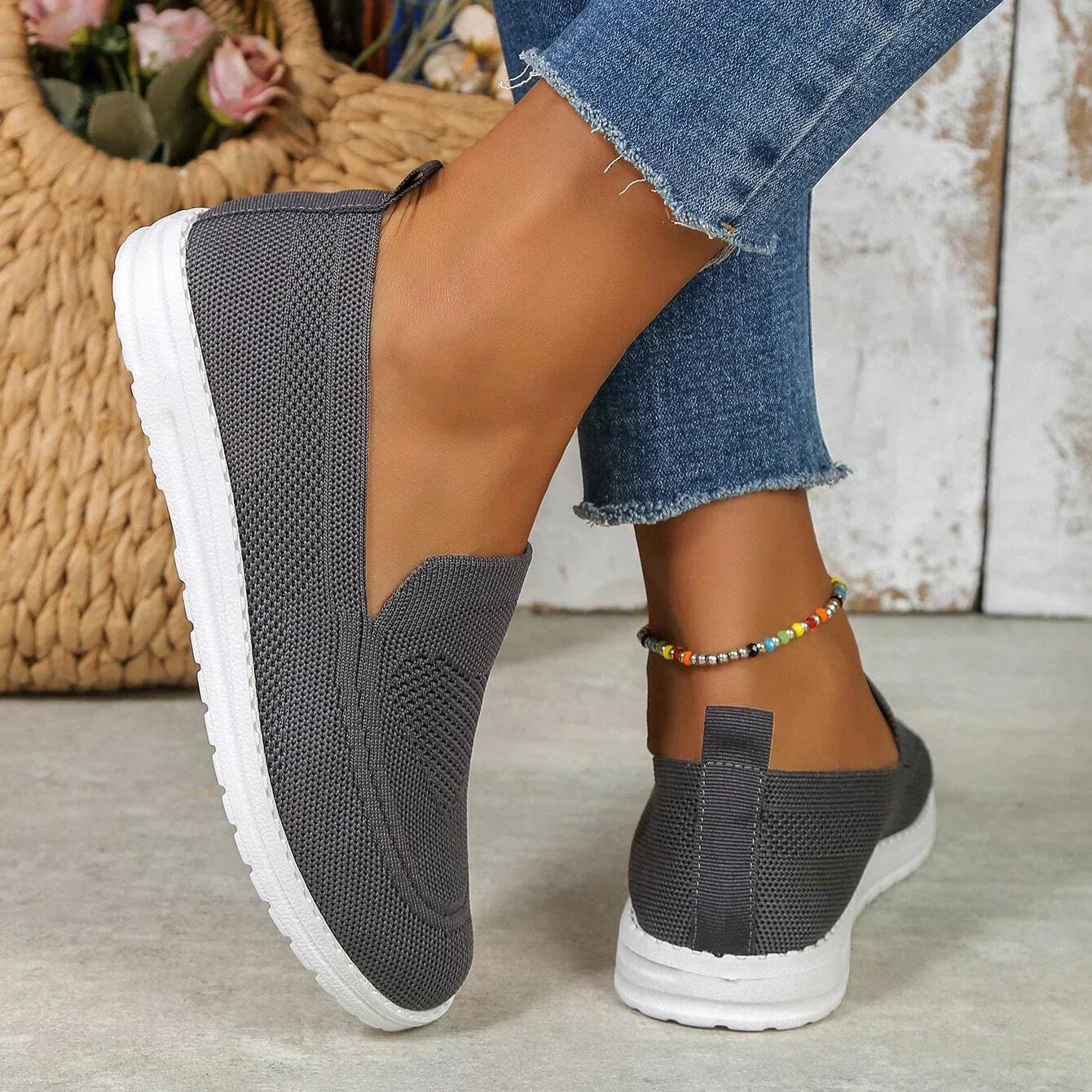 Liva | Trendiga Slip On Sneakers för Damer