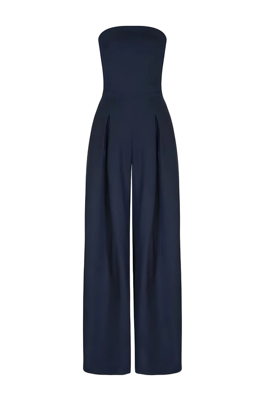 Axelbandslös Jumpsuit med Smickrande Ben – Oemotståndlig Elegans