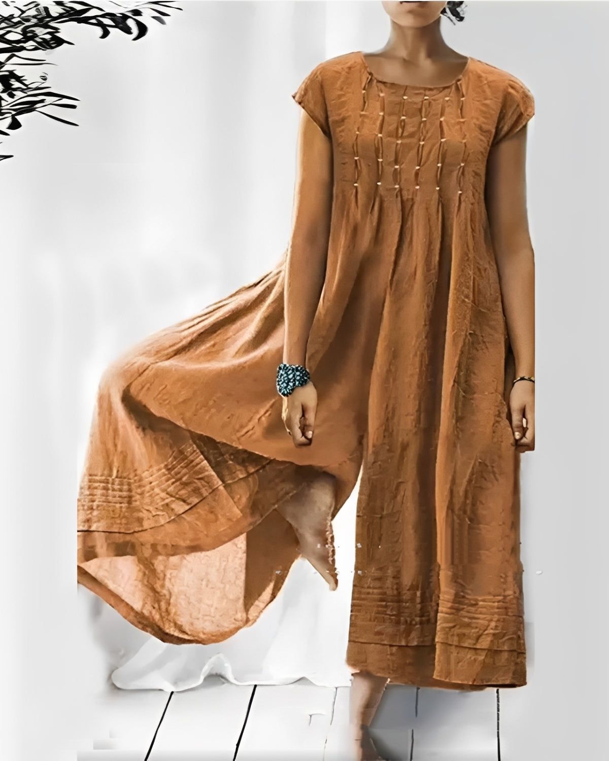 Evelina - Eleganta kortärmade jumpsuit för kvinnor