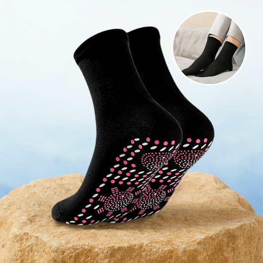 VarmNord – Termosokker til kvinder mod kolde fødder | Selvvarmende & skridsikre | Til vinter, hjemme, søvn & afslappede aftener