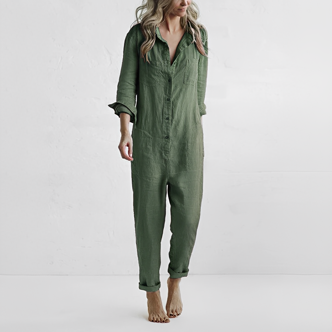 LunaBelle - Stilren jumpsuit med långa ärmar
