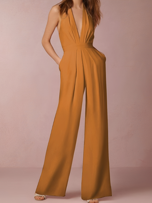 Vera - Chic Jumpsuit med Långt Ben för Kvinna