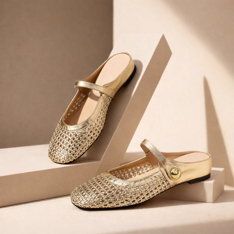 Slip-on Skor för Dam med Rem