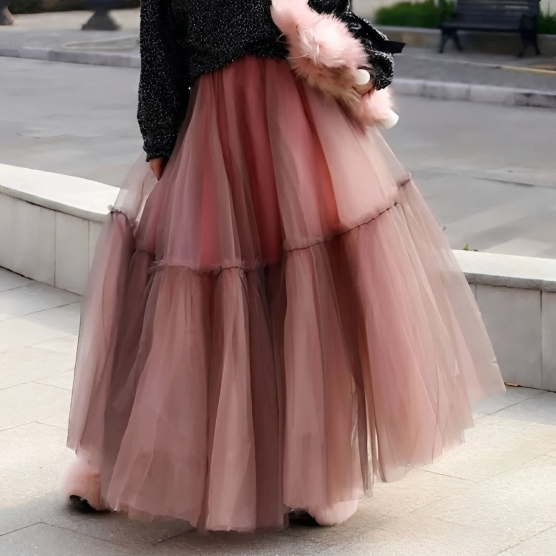 Florence - Elegant Volangkjol för Kvinnor