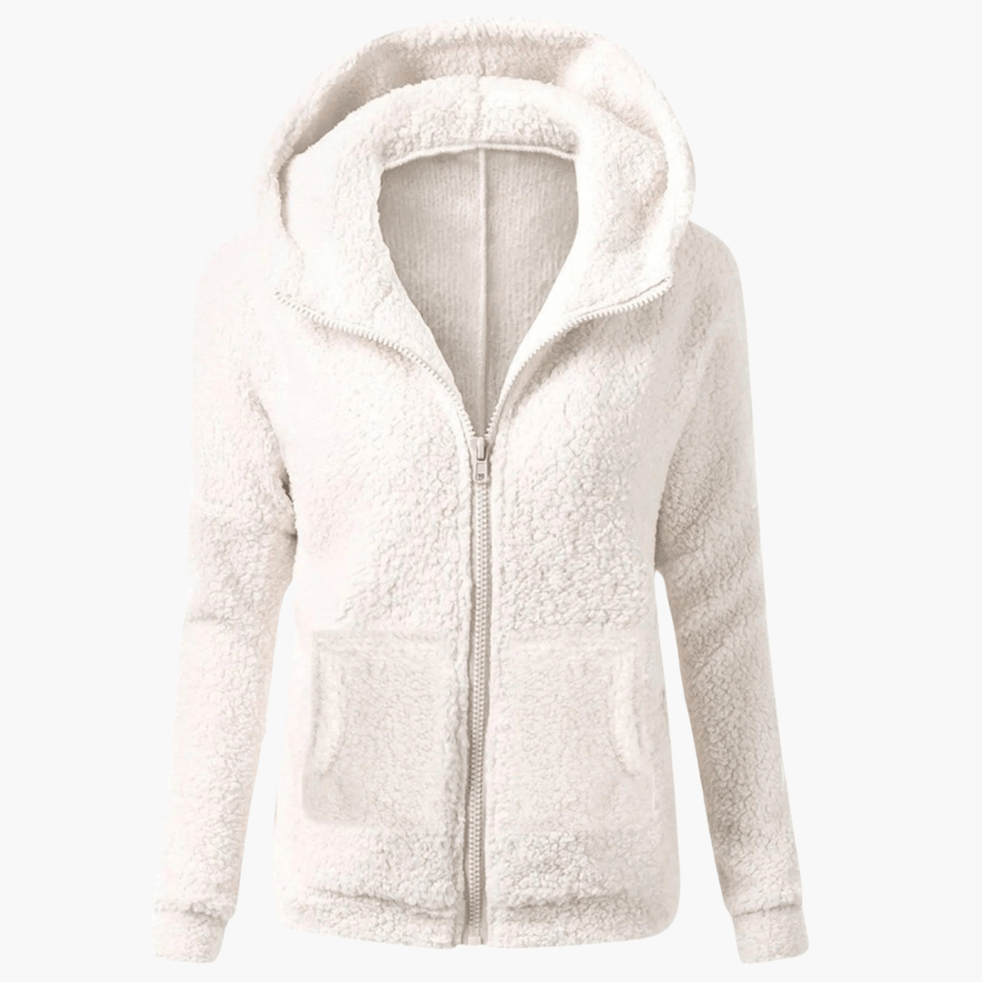 Fleecefodrad parkas för kvinnor med huva