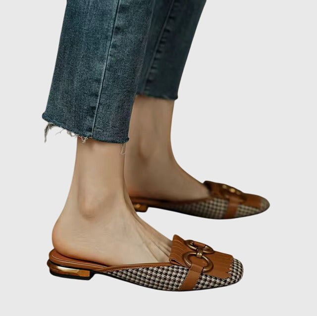 Dame Slip-on Sandaler med Komfortabelt Snallespænde