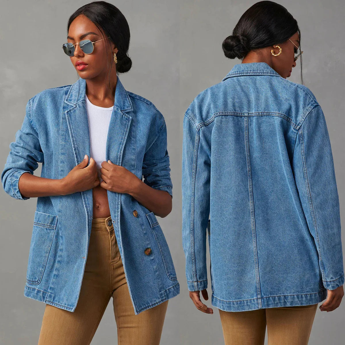 Elegant jeansblazer för dam – ditt stilfulla lager
