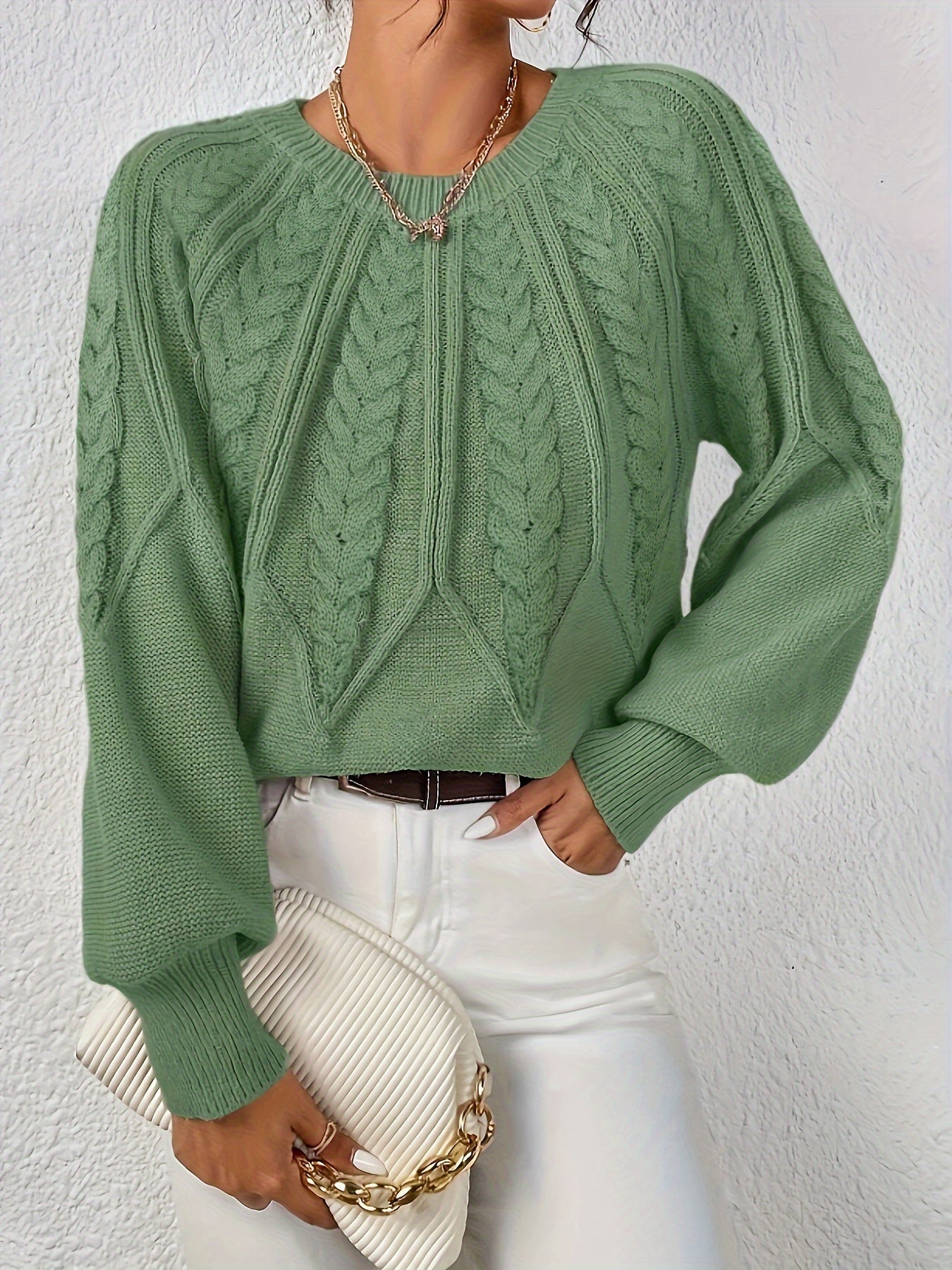 Stilren Pullover med Lång Ärm
