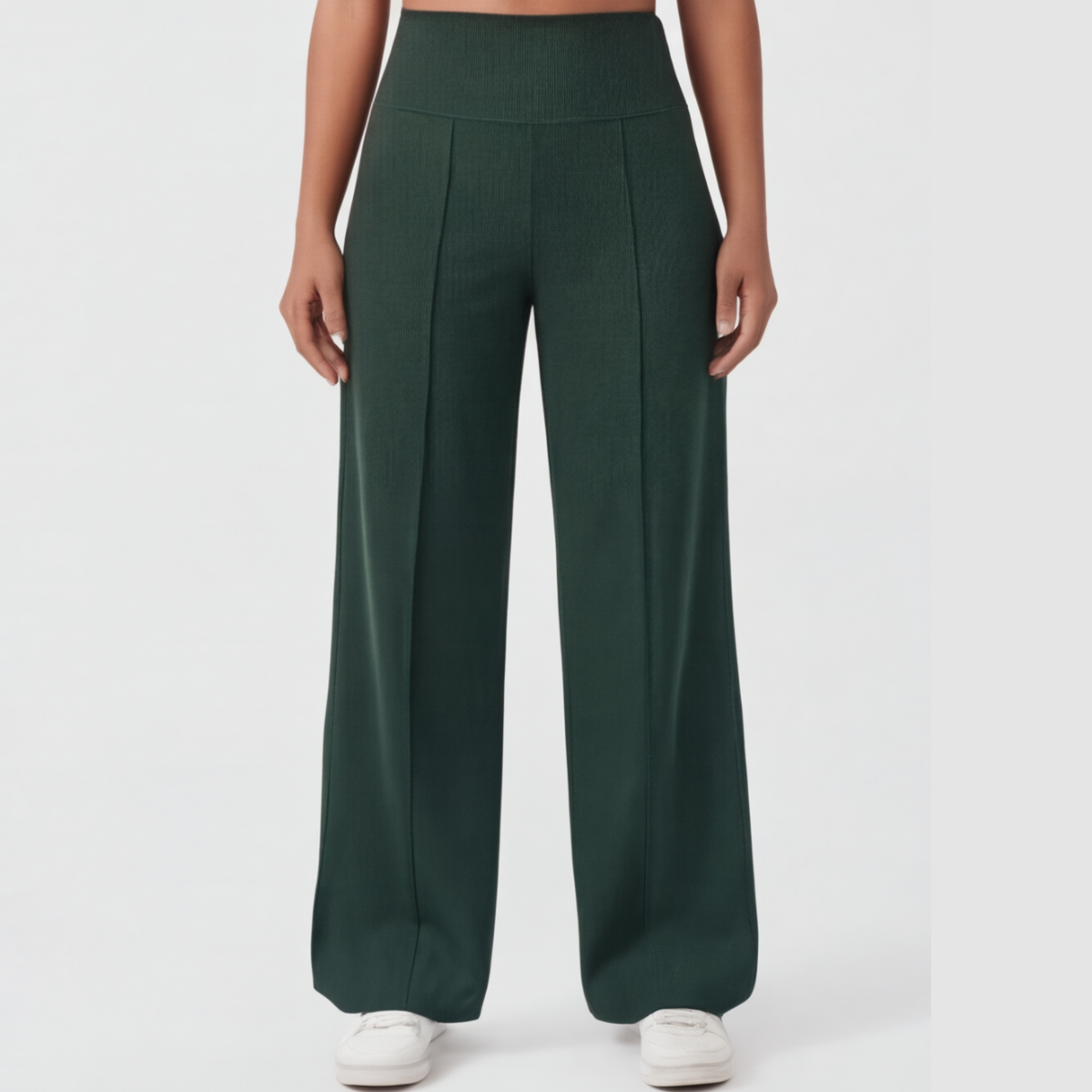 Elegant og Løs Yoga-Bukser med Crossover-Linning