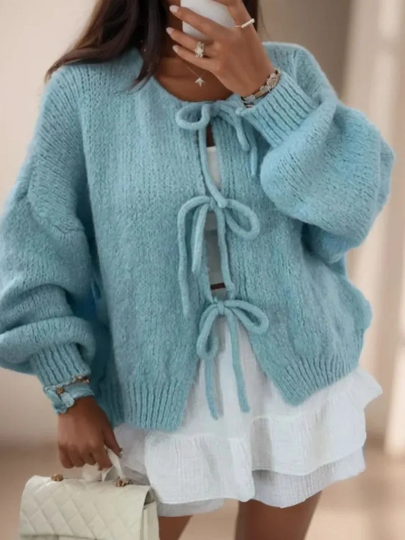 Elegant og blød strikket cardigan til afslappet hverdagslook
