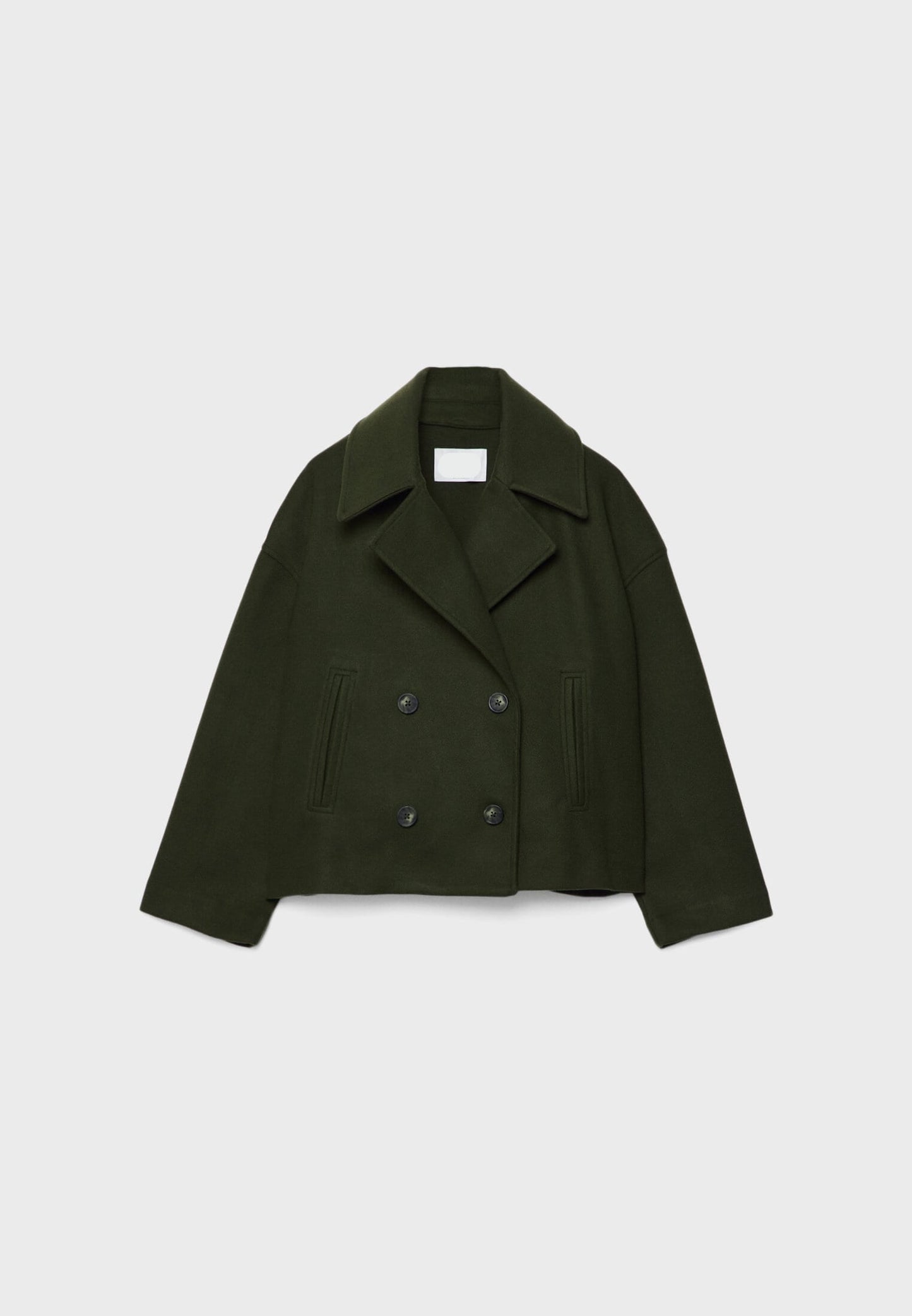 Moderne kort blazer med dobbeltknap