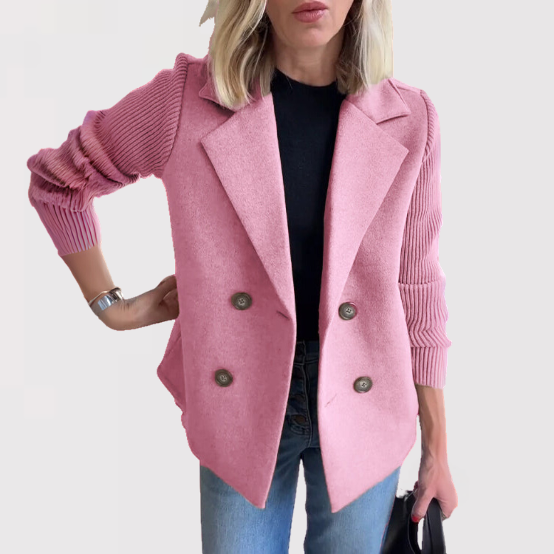 Elegant Blazer med Skarp Silhuet og Tidløs Stil