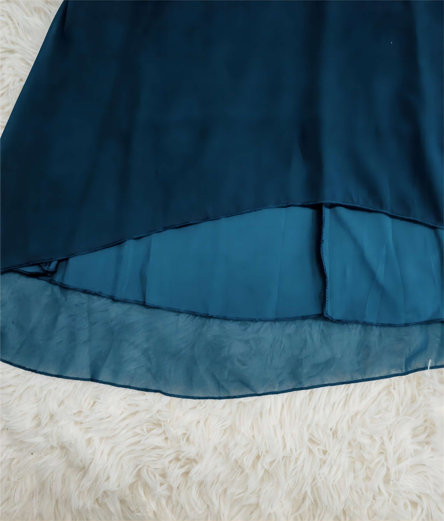 Elegant Chiffong Midi Klänning för Dam
