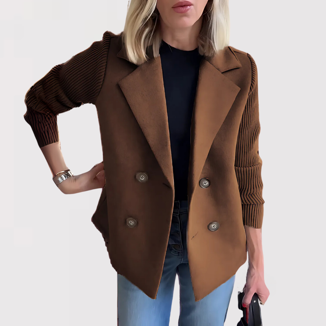 Elegant Blazer med Skarp Silhuet og Tidløs Stil