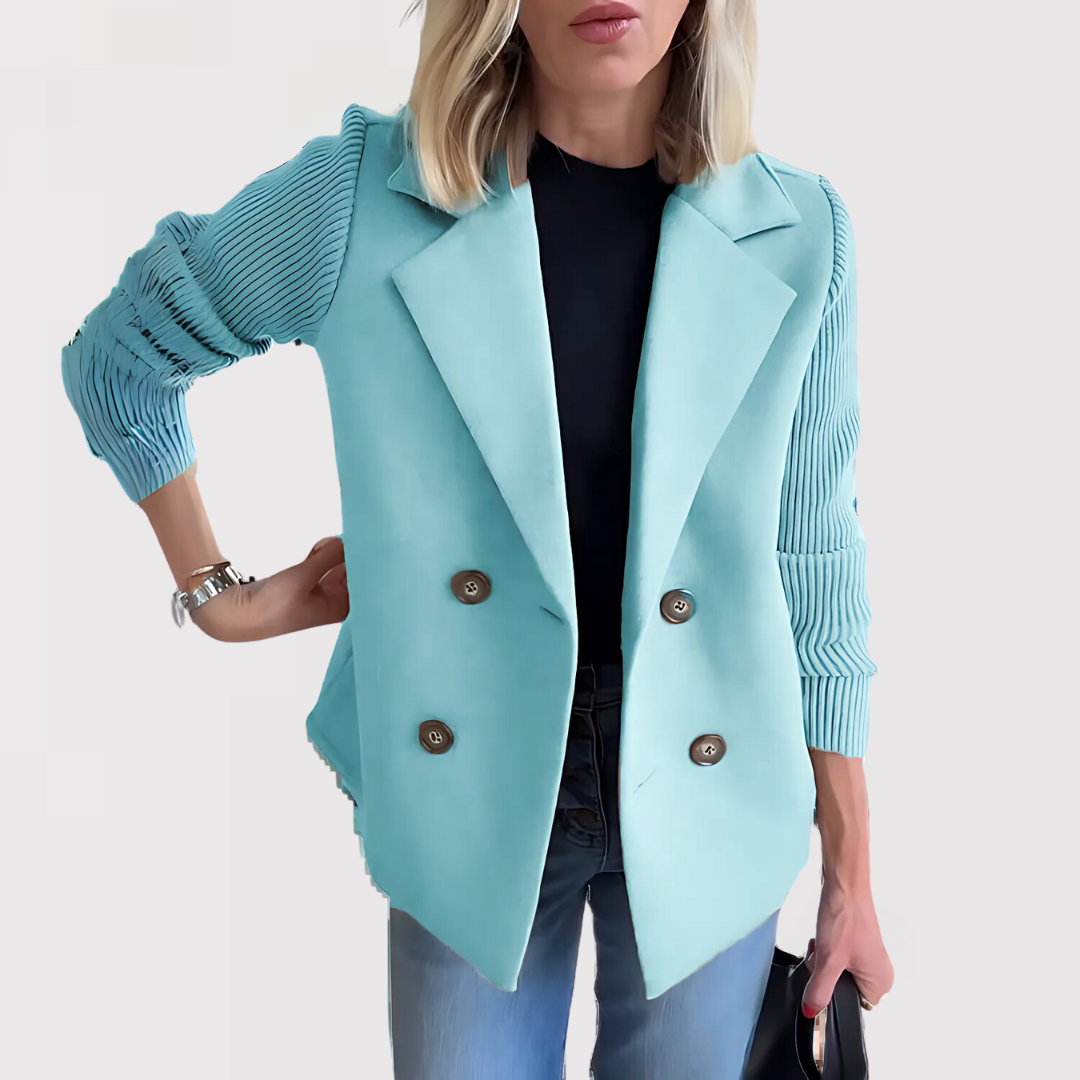 Elegant Blazer med Skarp Silhuet og Tidløs Stil