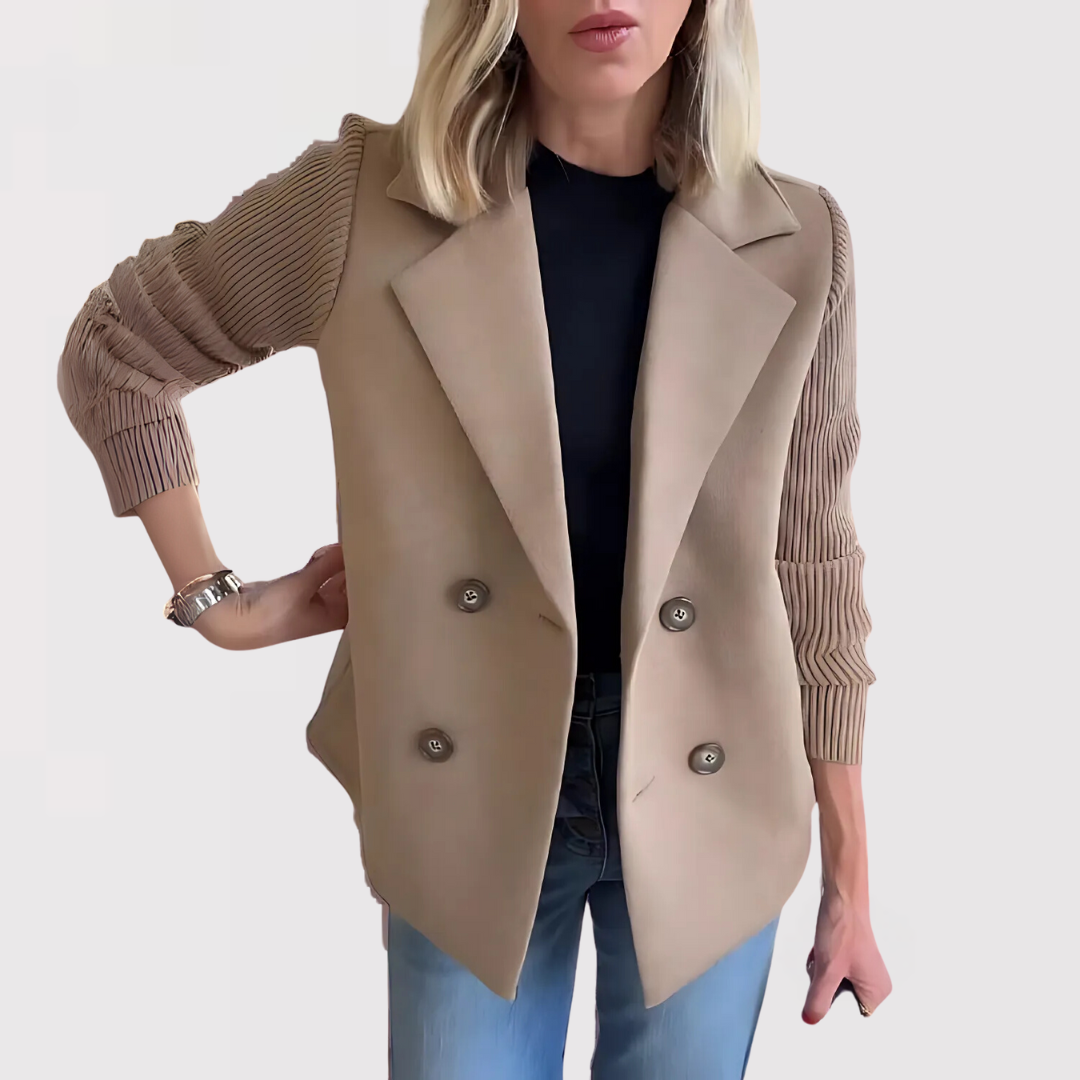 Elegant Blazer med Skarp Silhuet og Tidløs Stil