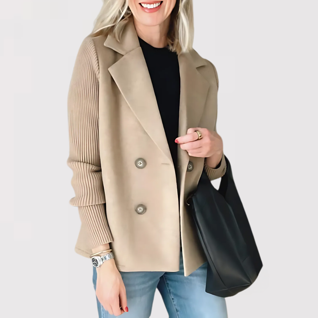 Elegant Blazer med Skarp Silhuet og Tidløs Stil