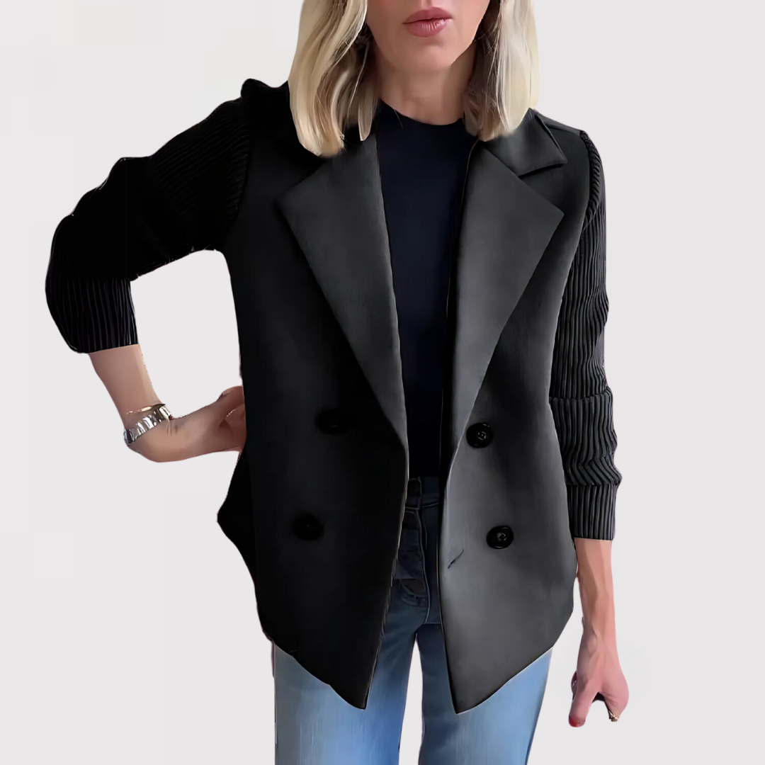 Elegant Blazer med Skarp Silhuet og Tidløs Stil