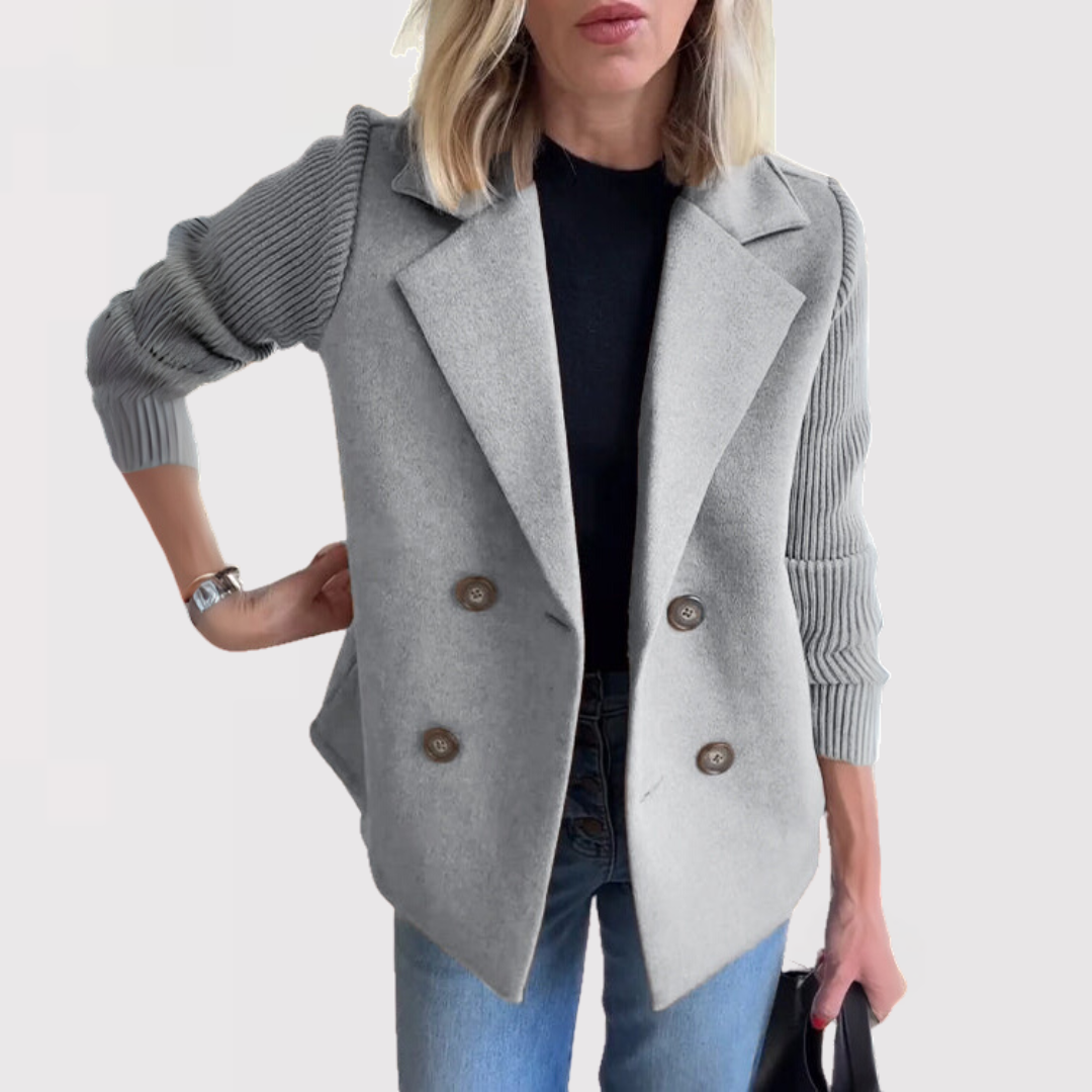 Elegant Blazer med Skarp Silhuet og Tidløs Stil