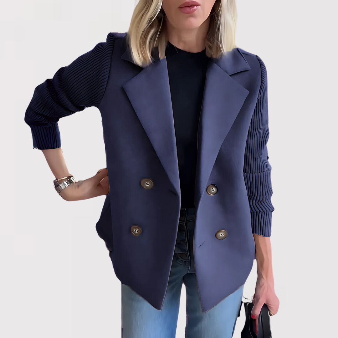 Elegant Blazer med Skarp Silhuet og Tidløs Stil