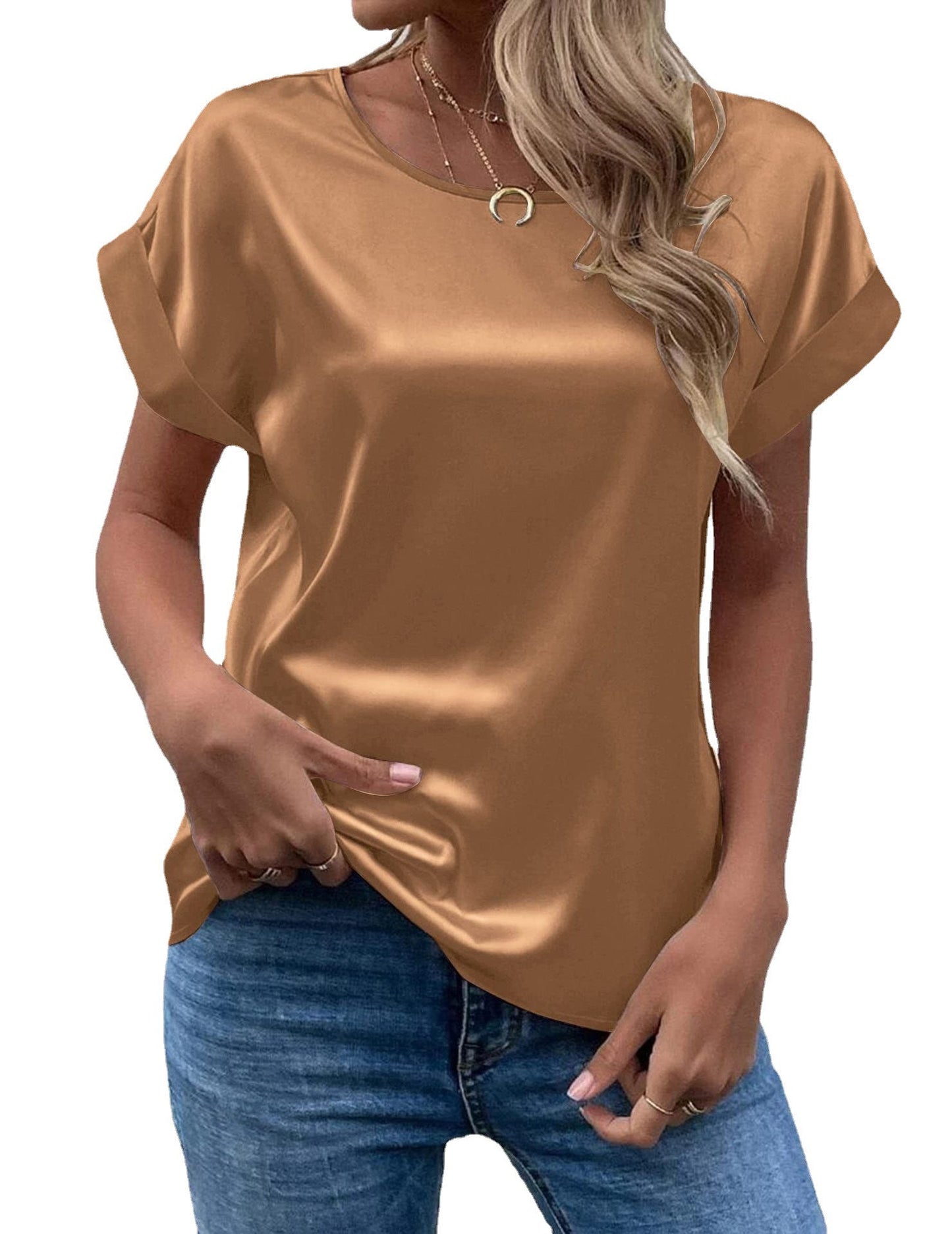 Sienna - Avslappnat T-shirt för Kvinnor
